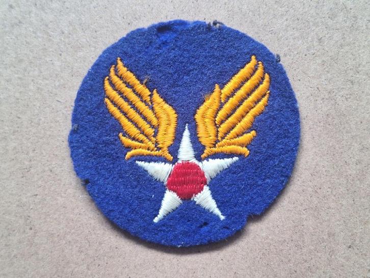 WWII US Army Air Forces patch US Made on felt, Verzamelen, Militaria | Tweede Wereldoorlog, Embleem of Badge, Amerika, Verzenden