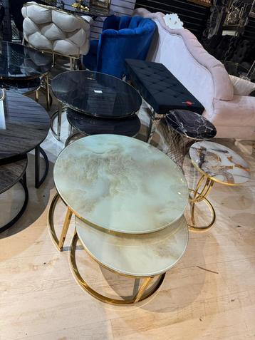 Salontafel Set van 2 - 80& 60 cm beschikbaar voor biedingen
