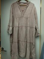 Mooie katoenen jurk van made in Italy 44 lichtroze, Maat 42/44 (L), Ophalen of Verzenden, Zo goed als nieuw, Knielengte