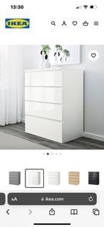 IKEA MALM KASTEN MAT WIT 6 STUKS ZGAN, Huis en Inrichting, Minder dan 100 cm, 25 tot 50 cm, Zo goed als nieuw, Ophalen