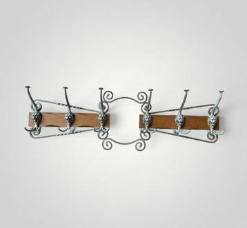 Brocante Kapstok met 6 Haken wand leeuwen kop beschikbaar voor biedingen