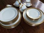 Prachtig Tirschenreuth PT servies 6pers China gold encrusted, Bord(en), Zo goed als nieuw, Ophalen, Porselein