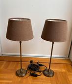 Twee ronde tafellampjes, Ophalen of Verzenden, Zo goed als nieuw, Minder dan 50 cm