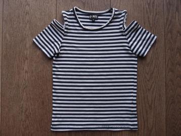Meisjes D-XEL cold shoulder zomer top shirt korte mouw 128 beschikbaar voor biedingen
