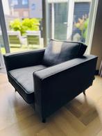 Zwarte WOOOD Robin fauteuil - Zo goed als nieuw!, Ophalen, Zo goed als nieuw, Stof, 75 tot 100 cm
