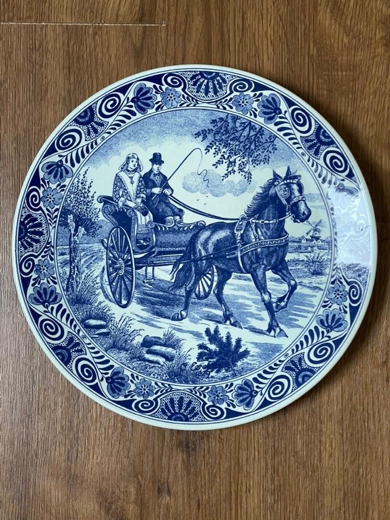 Wandbord Chemkefa Delfts blauw, Antiek en Kunst, Ophalen of Verzenden
