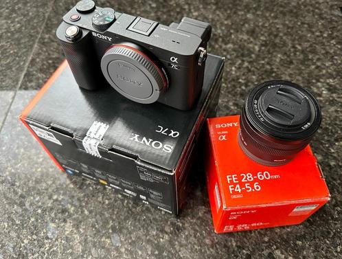 Sony A7C zwart + FE 28-60mm F/4-5.6 complete set, Audio, Tv en Foto, Fotocamera's Digitaal, Zo goed als nieuw, Compact, Sony, Minder dan 4 keer