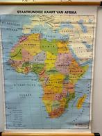 School-landkaart Staatkundige kaart Afrika, Antiek en Kunst, Antiek | Schoolplaten, Ophalen, Aardrijkskunde
