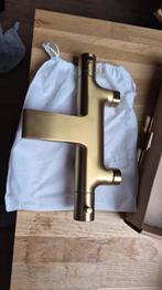 Wolfsburg Tilo badkraan geborsteld goud thermostatisch, Doe-het-zelf en Verbouw, Sanitair, Ophalen, Nieuw, Koper, Bad