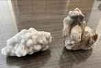 Druzy kwarts en druzy bergkristal met sfaleriet, Ophalen of Verzenden, Mineraal