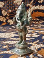 Mooi zwaar oud brons Ganesha beeldje uit India 14,5 cm., Ophalen of Verzenden