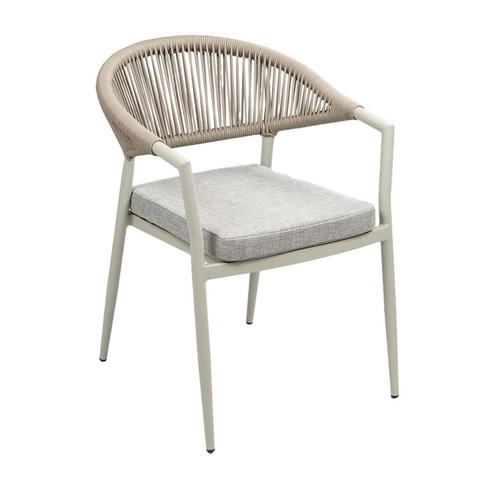 3x Stapelbare tuinstoel Brugge | Sand & Off Sand showroom, Tuin en Terras, Tuinstoelen, Zo goed als nieuw, Aluminium, Stapelbaar