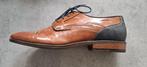 Mooie cognac kleurige leren heren schoenen maat 45, Ophalen of Verzenden, Nieuw