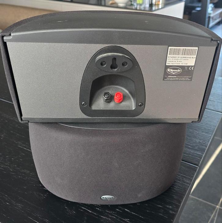Klipsch Synergy S1 surroundspeakers., Audio, Tv en Foto, Luidsprekers, Gebruikt, Surroundset zonder subwoofer, 120 watt of meer