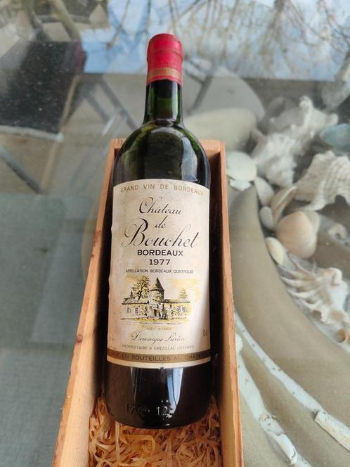 Chateau Bouchet bordeaux 1977, Verzamelen, Wijnen, Nieuw, Rode wijn, Frankrijk, Vol, Verzenden