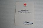 Folder Suzuki prijslijst (1-10-1983) (1), Ophalen of Verzenden, Gelezen, Overige merken