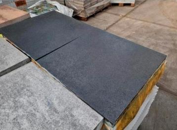 ACTIE nu €17,50pm²! Antraciet terrastegels 60x60x4 s-partij beschikbaar voor biedingen