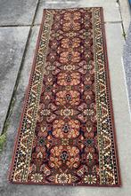 Vintage tapijt,loper,terracotta,bloemen,wol,204x74, 50 tot 100 cm, Groen, Rechthoekig, Vintage