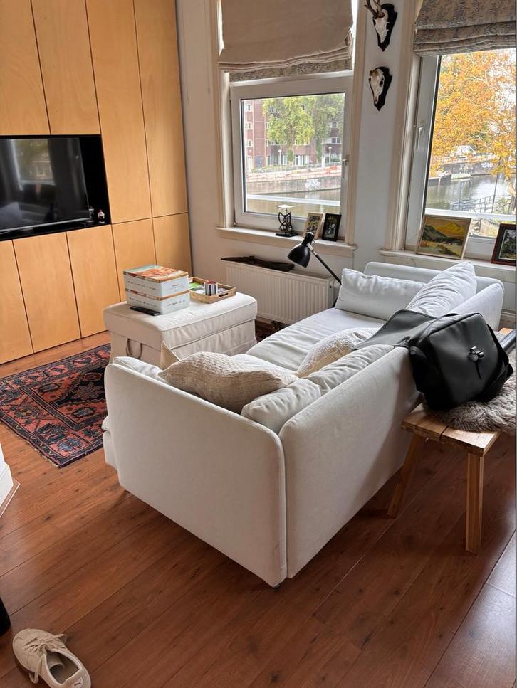 Witte Soderhamn bankhoes - Zo goed als nieuw!, Huis en Inrichting, Banken | Sofa's en Chaises Longues, Zo goed als nieuw, Overige maten