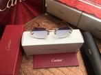 Cartier zonnebril Piccadilly goud diamant cut glazen, Ophalen, Nieuw, Zonnebril