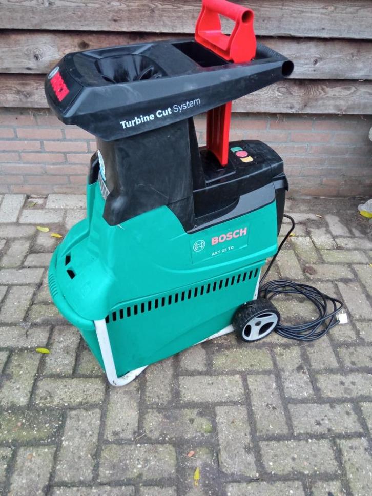 Bosch AXT 25 TC takken hakselaar, Fietsen en Brommers, Fietsaccessoires | Fietsaccu's, Gebruikt, Ophalen