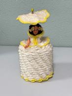 Vintage 25cm handgebreide toiletrol pop gebreide wcpapier, Verzamelen, Gebruikt, Ophalen of Verzenden, A, Pop