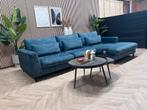 ZGAN Velvet Velours Room108 Hoekbank - Blauw - 322 x 180, Ophalen, -, -, Hoekbank