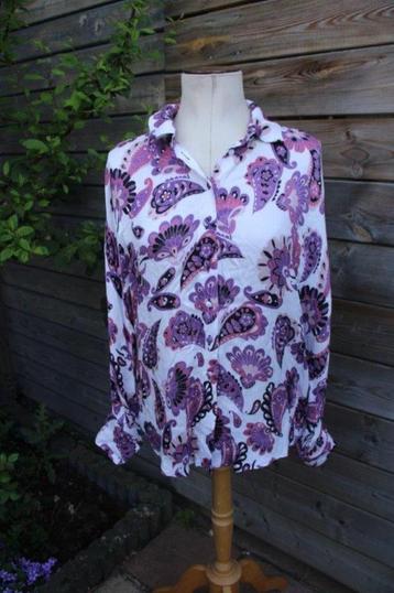 Blouse offwhite/ roze/ lila Studio Anneloes mt S Vaste prijs beschikbaar voor biedingen