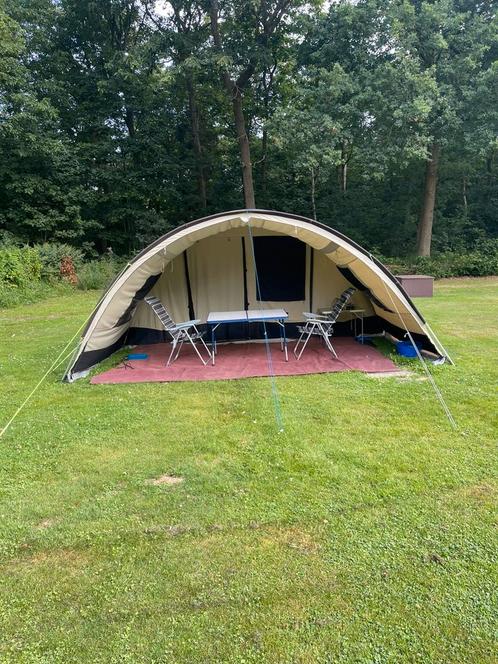 Tunneltent Vrijbuiter. Zeer compleet. Inclusief aanhanger., Caravans en Kamperen, Tenten, tot en met 6, Gebruikt, Ophalen of Verzenden