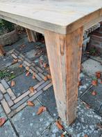 Stoere stijgerhoute eettafel, Huis en Inrichting, Ophalen, Gebruikt, 50 tot 100 cm, 150 tot 200 cm