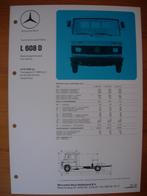 Mercedes 608 D Technische Specificatie folder 1983 CCZ 608D, Ophalen, Mercedes, Zo goed als nieuw, Mercedes-Benz