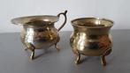 Vintage Messing, koperen miniatuur kookpot en kwispedoor, Ophalen of Verzenden, Koper