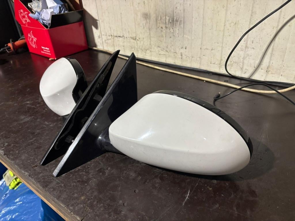 Buitenspiegels Shadowline BMW 1-serie E87,E81 Alpinweiss 300, Auto-onderdelen, Gebruikt, Bmw, Bmw, BMW