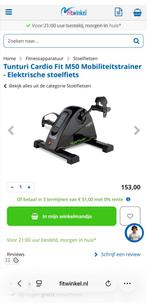 Tunturi mobiliteitstrainer/stoelfiets/hometrainer, Ophalen of Verzenden, Zo goed als nieuw, Hometrainer
