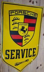 Porsche service emaillen garage showroom decoratie bord, Ophalen of Verzenden, Zo goed als nieuw, Reclamebord
