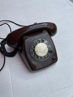 PTT Bruine telefoon 1978 Retro, Ophalen of Verzenden, Gebruikt, Met draaischijf