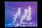 Zeilboten op Zee - Acryl Schilderij 40x50cm, Ophalen of Verzenden