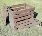 compostbak van tuinpalen en pellethout - GRATIS, Ophalen, Gebruikt