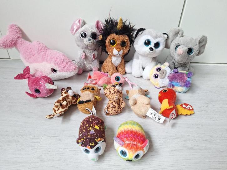 Diverse Ty knuffels, Kinderen en Baby's, Speelgoed | Knuffels en Pluche, Zo goed als nieuw, Overige typen, Ophalen of Verzenden
