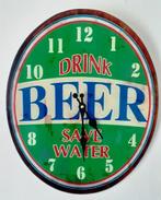 vintage wandklok bier, Ophalen, Gebruikt, Analoog, Wandklok