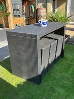 wicker tuin barset 6 persoons, Tuin en Terras, Tuinsets en Loungesets, Ophalen, 6 zitplaatsen, Zo goed als nieuw, Loungeset
