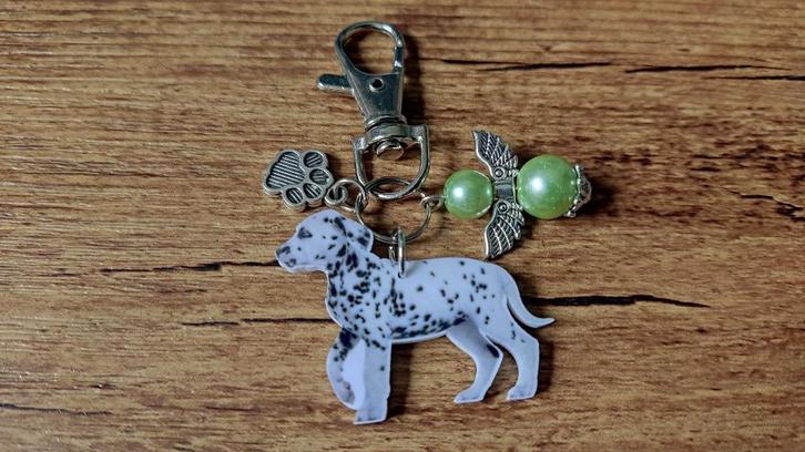 Tashanger Sleutelhanger Dalmatiër met geluksengeltje, Sieraden, Tassen en Uiterlijk, Tassen | Damestassen, Nieuw, Verzenden