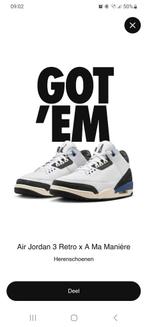 Nieuw Air Jordan 3 X A MA MANIERE EU 45.5, Kleding | Heren, Schoenen, Ophalen of Verzenden, Nieuw