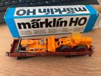 Marklin wagen met bulldozer en shovel, Wisselstroom, Wagon, Ophalen of Verzenden, Zo goed als nieuw