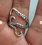 Ring Kraken octopus diepzee zeemonster tentacles pirates, Ophalen of Verzenden, Nieuw, Dame of Heer, Met edelsteen