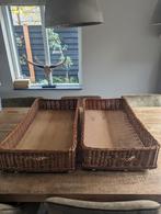 2 Grote Rieten Bakkersmanden opbergmanden, Ophalen, Gebruikt, Mand, Riet