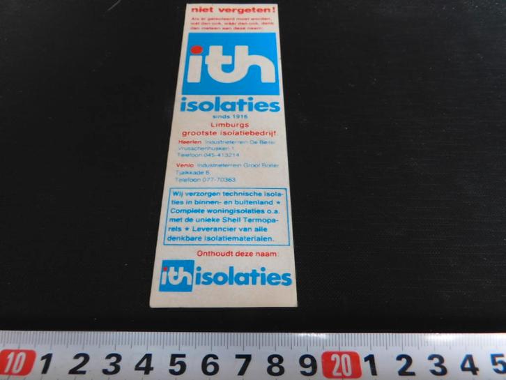 sticker Heerlen Venlo ITH isolaties, Verzamelen, Stickers, Zo goed als nieuw, Ophalen