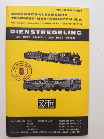 ZVTM - DIENSTREGELING INGAANDE - 31 MEI 1964 beschikbaar voor biedingen