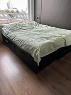 Brimnes bedbank (IKEA), Huis en Inrichting, Slaapkamer | Boxsprings, Ophalen, Gebruikt, Eenpersoons, Zwart