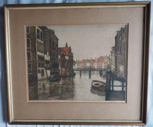 Henri Johan van der Stal (1895-1987) - Dordrecht - 1930, Antiek en Kunst, Kunst | Etsen en Gravures, Ophalen